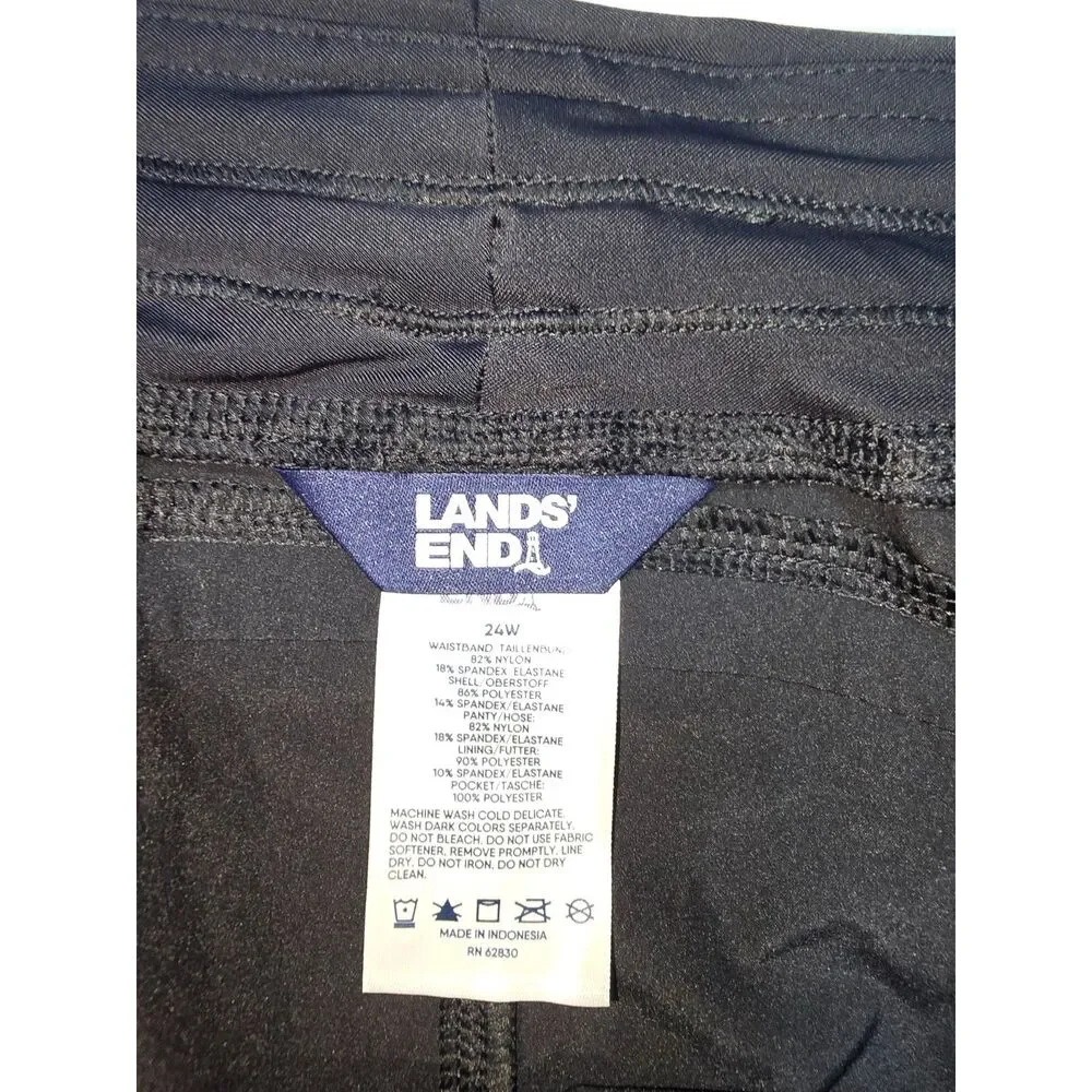 Lands' End Board/Swimming Shorts Size 24W Women's Shorts 2 Pockets - 72